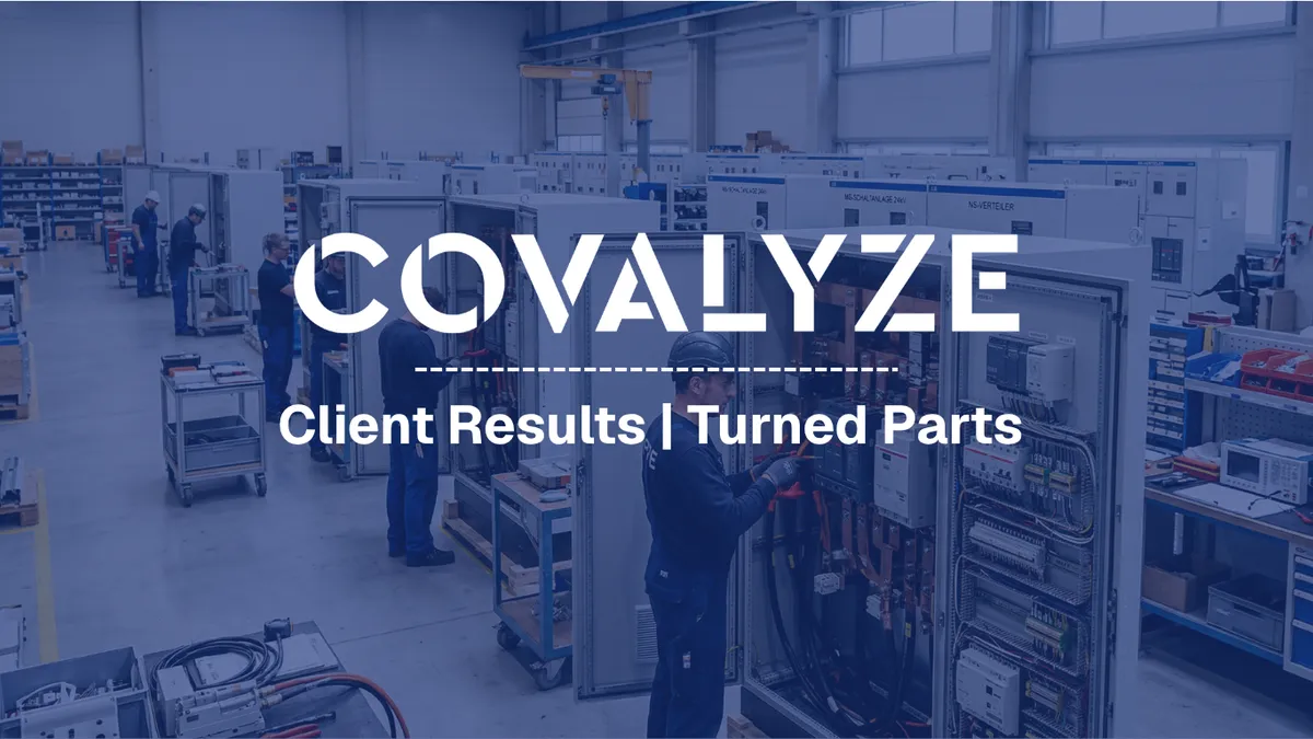 Client Story: Technical Procurement Analysis for Turned Parts in the Energy Sector