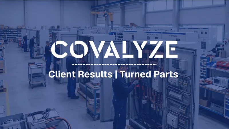 Client Story: Technical Procurement Analysis for Turned Parts in the Energy Sector