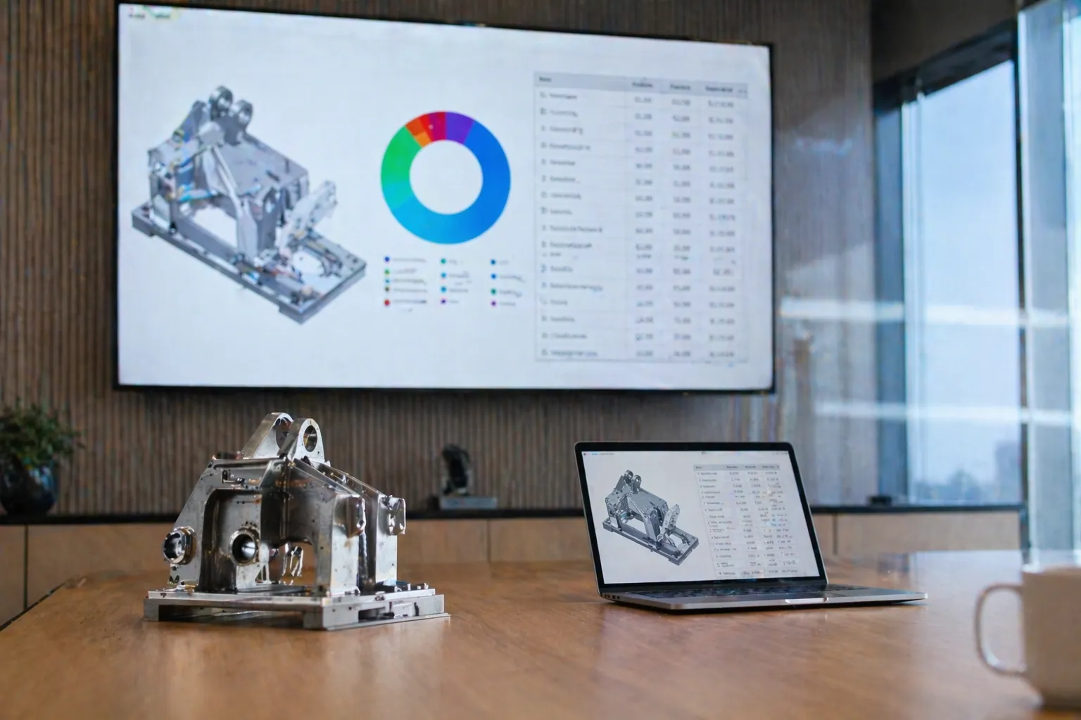 3D CAD assembly being analyzed in COVALYZE PartIQ
